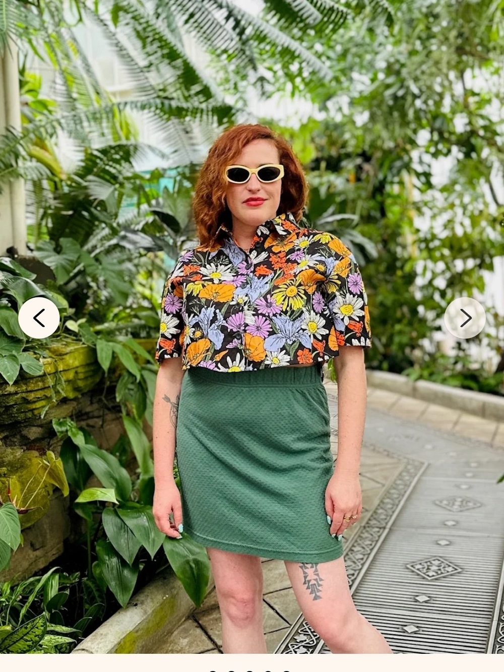 Nooworks Linen Olivia Top Wildflowers NWT 2X